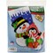 Design Works Felt Stocking Applique Kit 18" Long-Snowman & Penguin